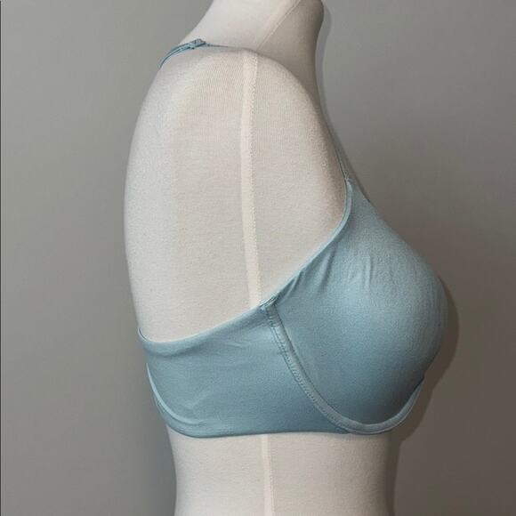 Victoria's Secret Light Blue Lined Demi Halter Bra Front Closure 36D - Picture 3 of 6